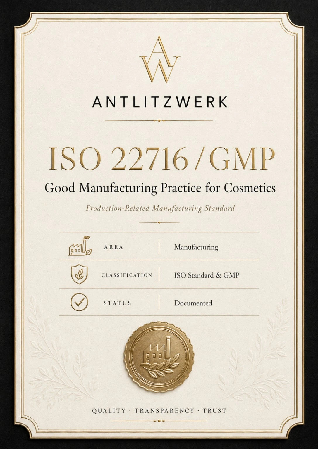 ISO 22716 / GMP